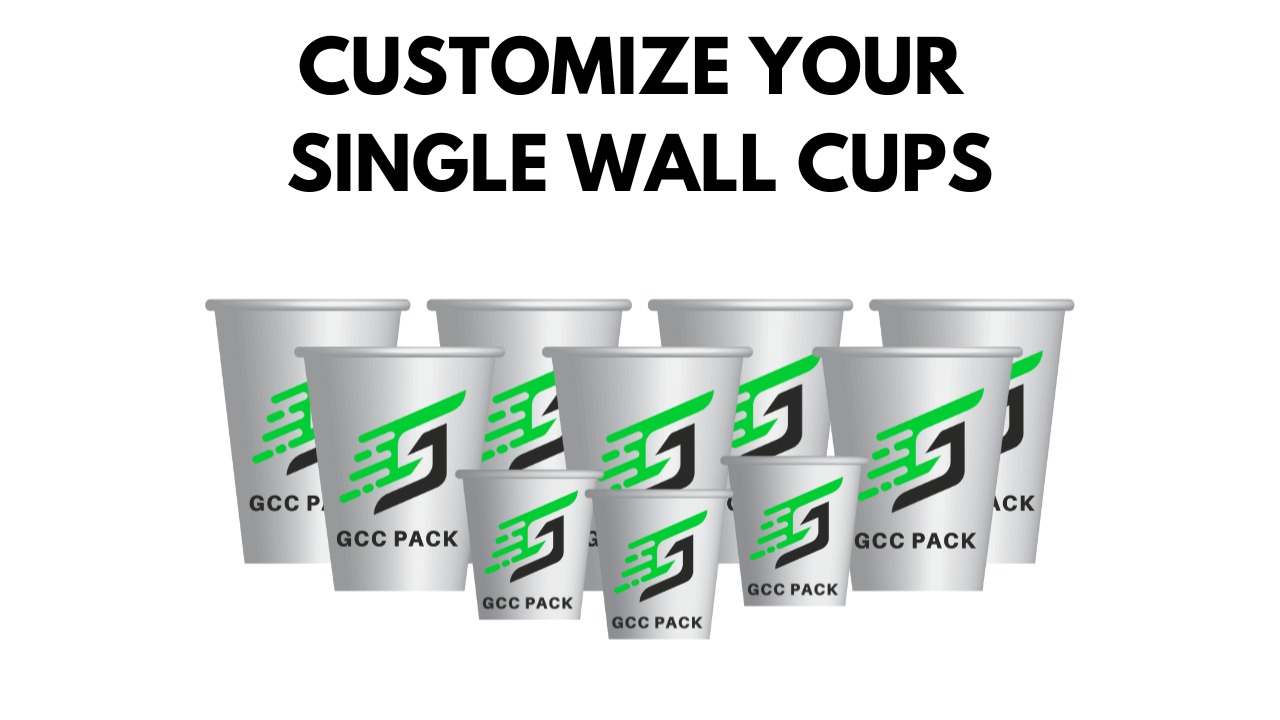 GCC PACK singel wall customize cups 